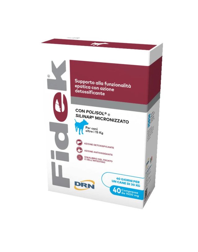 Fidek 40 Compresse - Supporto Funzione Epatica Cane