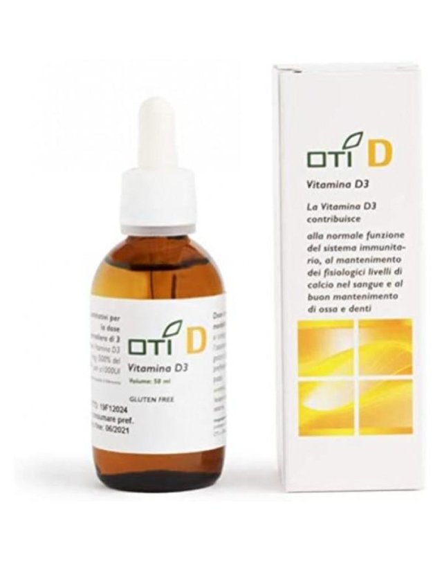 Oti D Plus Gocce 30 ml – Vitamina D3 per Difese Immunitarie e Ossa Forti Oti D Plus Gocce 30 ml – Vitamina D3 per Difese Immunitarie e Ossa Forti