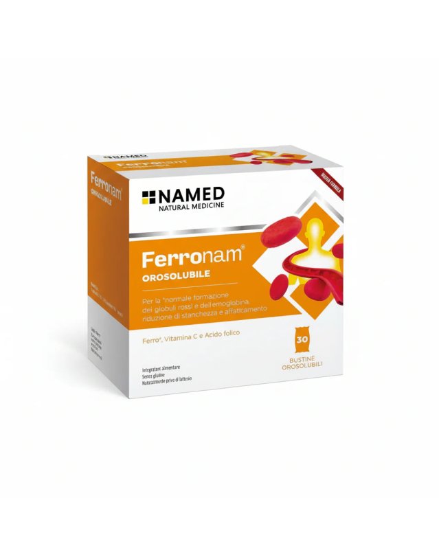 Ferronam Orosolubile 30 Bustine – Ferro, Acido Folico e Vitamina C Ferronam Orosolubile 30 Bustine – Ferro, Acido Folico e Vitamina C