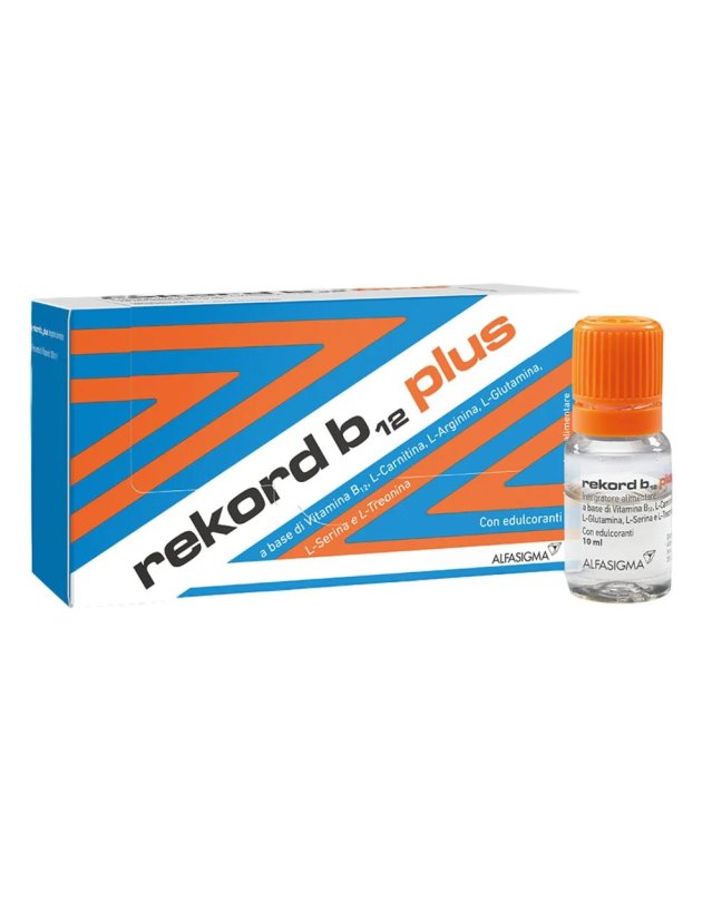 Rekord B12 Plus 10 Flaconcini 10ml – Energia e Riduzione Stanchezza Rekord B12 Plus 10 Flaconcini 10ml – Energia e Riduzione Stanchezza