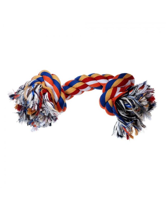 Cotonosso 2 Nodi 21cm 60g – Gioco Resistente per Cani Cotonosso 2 Nodi 21cm 60g – Gioco Resistente per Cani