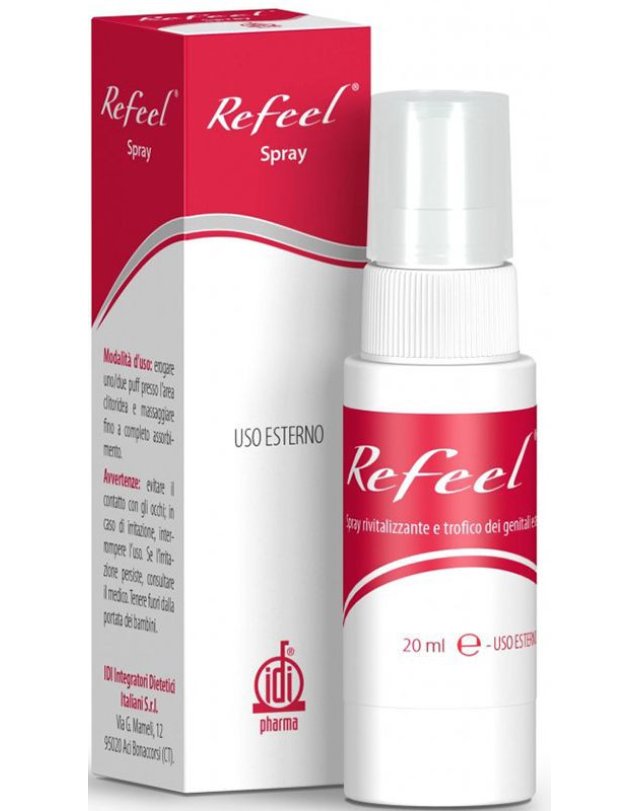 Refeel Spray 20ml - Rivitalizzante Genitali Esterni Femminili Refeel Spray 20ml - Rivitalizzante Genitali Esterni Femminili