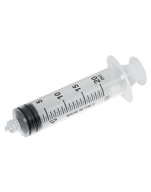 Siringa Senza Ago 20ml Cono Centrale Luer &ndash; Monouso Sterile