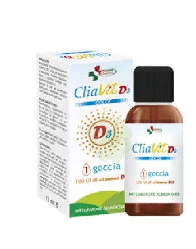Cliavit D3 Gocce 15 ml – Mineralizzazione Ossea e Sistema Immunitario Cliavit D3 Gocce 15 ml – Mineralizzazione Ossea e Sistema Immunitario