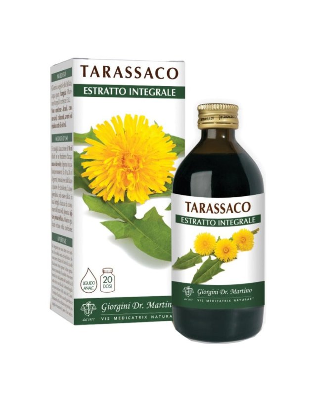 Tarassaco Estratto Integrale 200ml - Drenante Depurativo Vegano Tarassaco Estratto Integrale 200ml - Drenante Depurativo Vegano