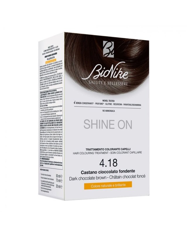 Shine On Tintura Permanente 4.05 Castano Cioccolato – Senza Ammoniaca Shine On Tintura Permanente 4.05 Castano Cioccolato – Senza Ammoniaca