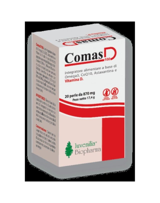 Comas D 100 20 Perle Integratore Alimentare - Energia e Benessere Comas D 100 20 Perle Integratore Alimentare - Energia e Benessere