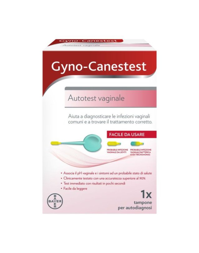 Gyno-Canestest 1 Tampone – Autotest pH Vaginale Infezioni Gyno-Canestest 1 Tampone – Autotest pH Vaginale Infezioni