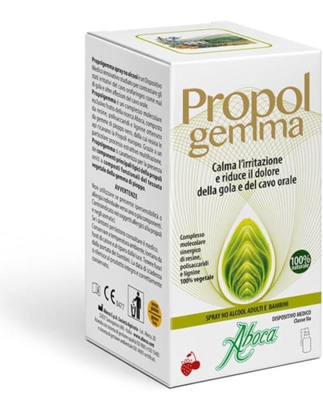 Propolgemma Spray No Alcool 30ml - Mal di Gola e Cavo Orale Propolgemma Spray No Alcool 30ml - Mal di Gola e Cavo Orale