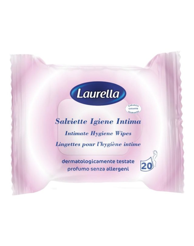 Salviette Igiene Intima 20 pezzi &ndash; Senza Parabeni Dermatologicamente Testate