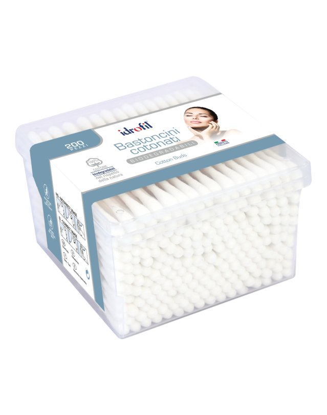 Cotton Fioc Biodegradabili 200 Pezzi &ndash; Pulizia Orecchie