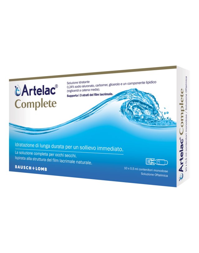Artelac Complete 10 Monodose - Sollievo Occhi Secchi Artelac Complete 10 Monodose - Sollievo Occhi Secchi