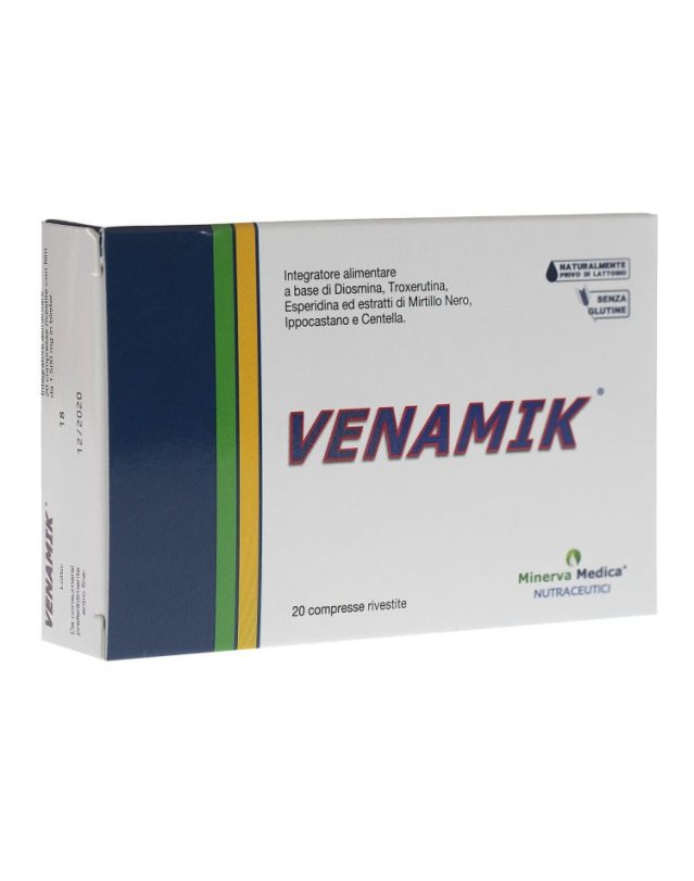 Venamik 20 Compresse – Microcircolo e Gambe Leggere Venamik 20 Compresse – Microcircolo e Gambe Leggere