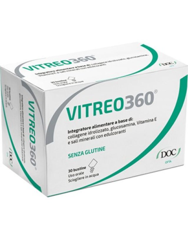 Vitreo360 30 Bustine - Antiossidante con Collagene e Glucosamina