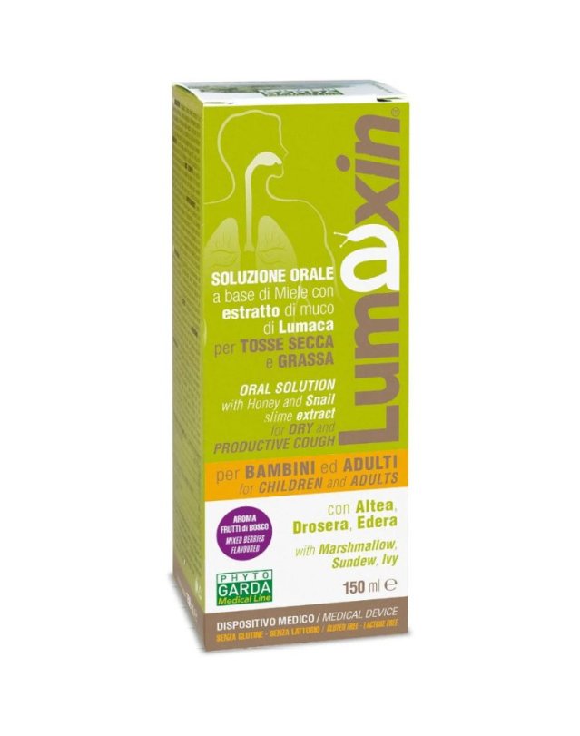 Lumaxin Sciroppo 150ml Tosse Secca e Grassa Adulti e Bambini Lumaxin Sciroppo 150ml Tosse Secca e Grassa Adulti e Bambini