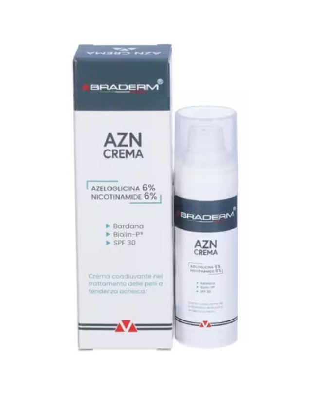 Azn Crema Braderm 30 ml - Trattamento Acne Lieve e Moderata Azn Crema Braderm 30 ml - Trattamento Acne Lieve e Moderata