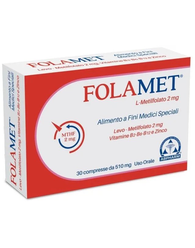 A.B.PHARM Folamet 30 Compresse 500mg
