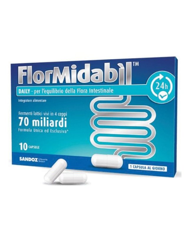 Flormidabil Daily 10 Capsule – Flora Intestinale e Probiotici Flormidabil Daily 10 Capsule – Flora Intestinale e Probiotici