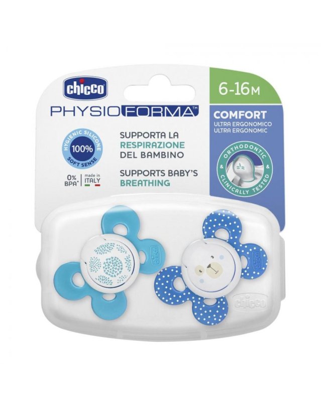 Succhietto Comfort Silicone 2 pz – Ortodontico Bimbo 6-16 Mesi Succhietto Comfort Silicone 2 pz – Ortodontico Bimbo 6-16 Mesi