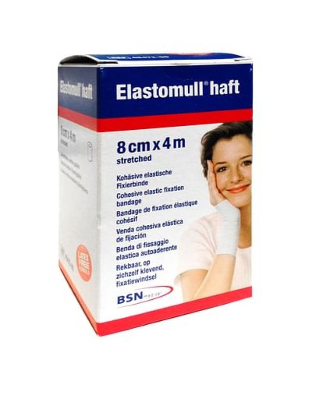 Benda Elastica Coesiva 8cm x 4m &ndash; Fissaggio Medicazioni