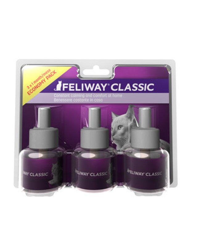 Feliway Classic 3 Ricariche 48ml - Rilassante per Gatti