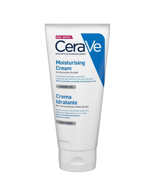 Crema Idratante 177ml &ndash; Pelle Secca con Ceramidi e Acido Ialuronico