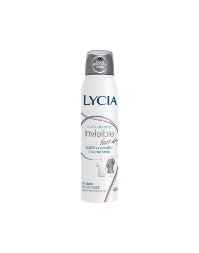 Deodorante Spray Invisible Fast Dry 150ml &ndash; 48h Anti-Odore 0% Alcool