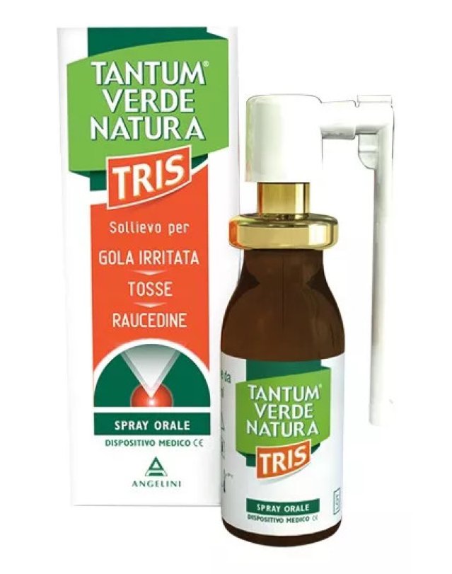 Tantum Verde Natura Tris 15ml Spray Orale Gola Irritata Tantum Verde Natura Tris 15ml Spray Orale Gola Irritata