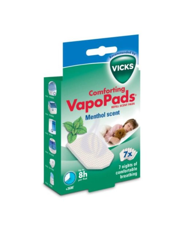 VapoPads Mentolo 7 Pads &ndash; Vapori Balsamici per Umidificatore