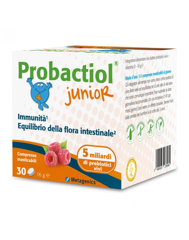 Probactiol Junior 30 Cpr Masticabili - Flora Intestinale Bambini Probactiol Junior 30 Cpr Masticabili - Flora Intestinale Bambini