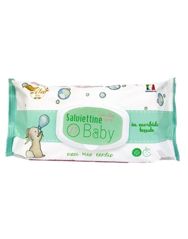 Salviettine Baby 72 pz Aloe Vera - Pelli Sensibili e Igiene