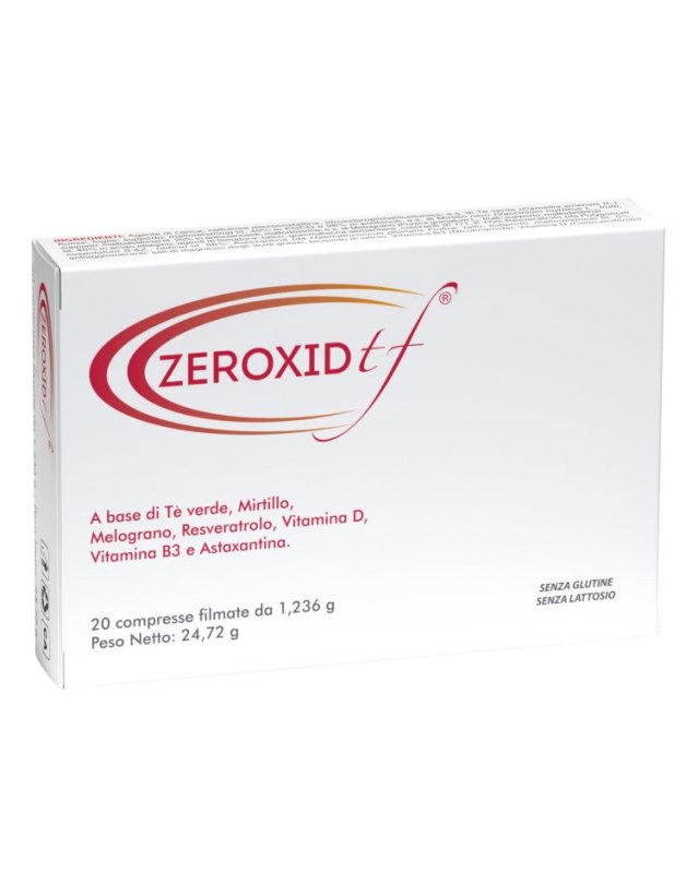 Zeroxid TF 20 Compresse - Integratore Antiossidante Zeroxid TF 20 Compresse - Integratore Antiossidante