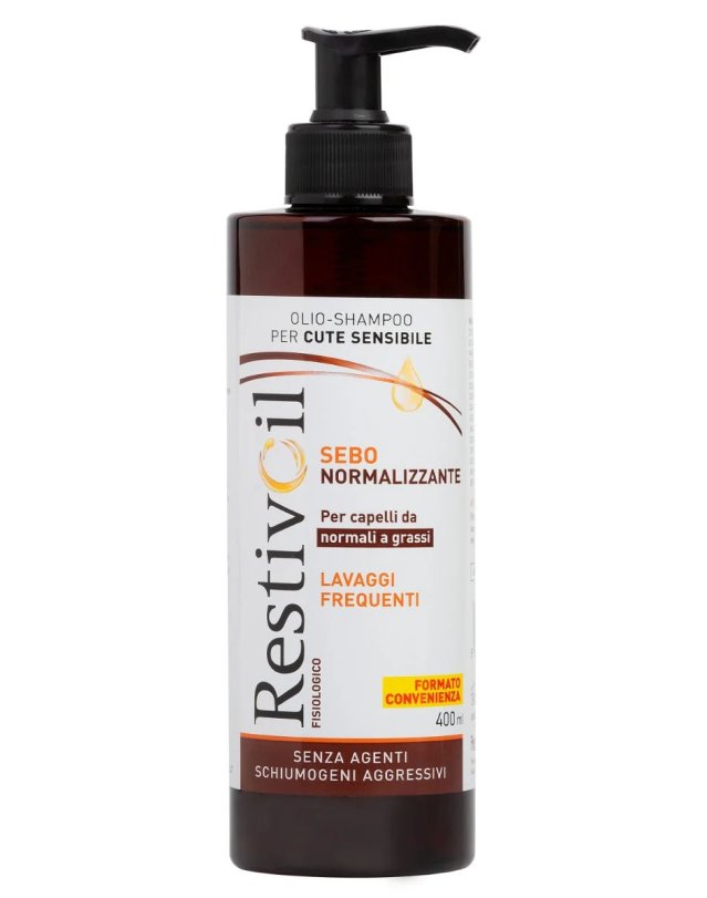 Restivoil Fisiologico 400ml - Sebonormalizzante Capelli Grassi