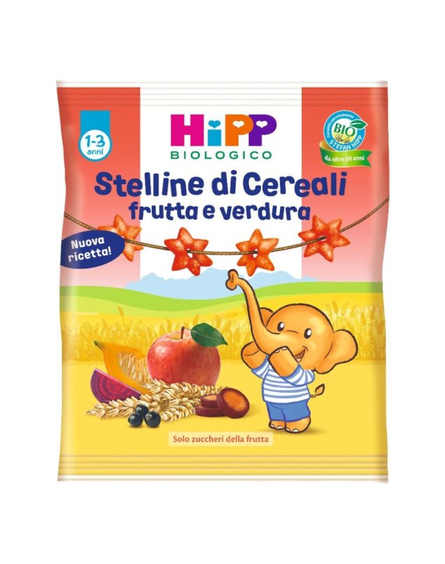 Stelline Frutta e Verdura Bio 30g - Snack Sano per Bambini