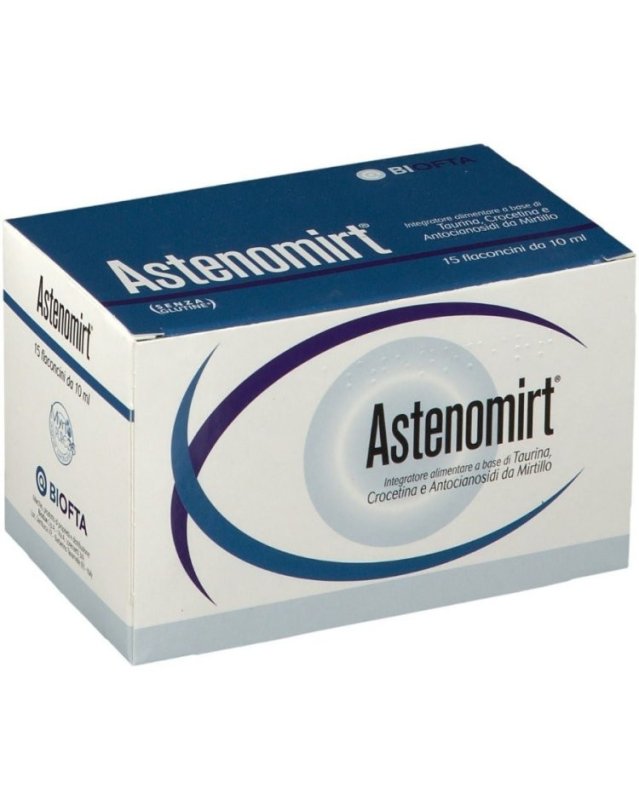 Astenomirt 15 flaconcini - Antiossidante e Benessere Visivo Astenomirt 15 flaconcini - Antiossidante e Benessere Visivo