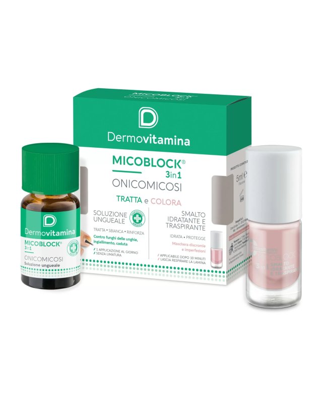 Micoblock Tratta e Colora 7ml+5ml - Micosi Unghie e Protezione Micoblock Tratta e Colora 7ml+5ml - Micosi Unghie e Protezione