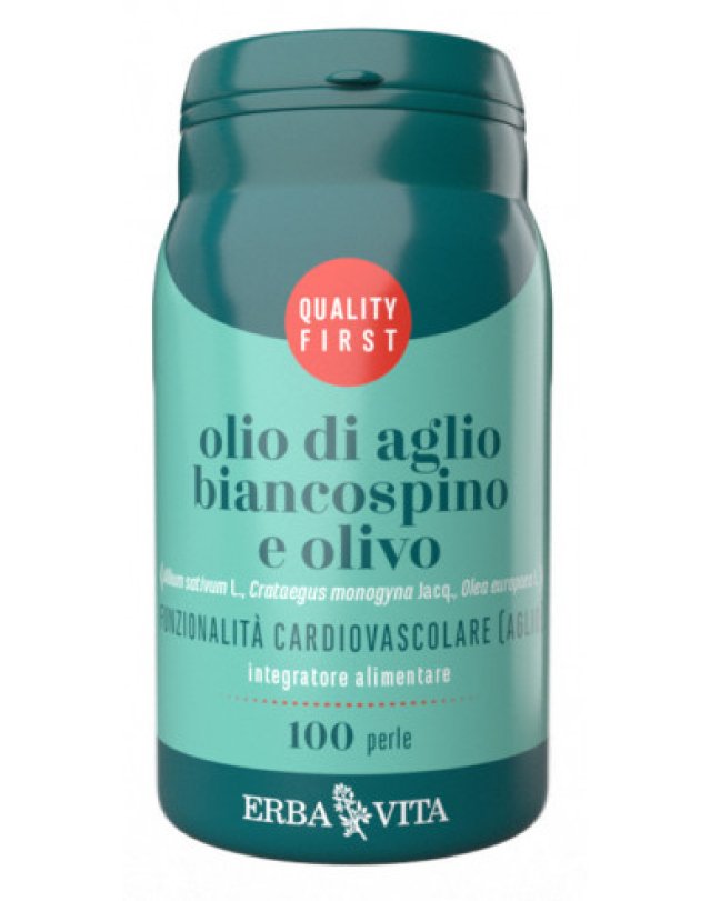 Olio Aglio Biancospino e Olivo 100 Perle – Cuore e Pressione Olio Aglio Biancospino e Olivo 100 Perle – Cuore e Pressione
