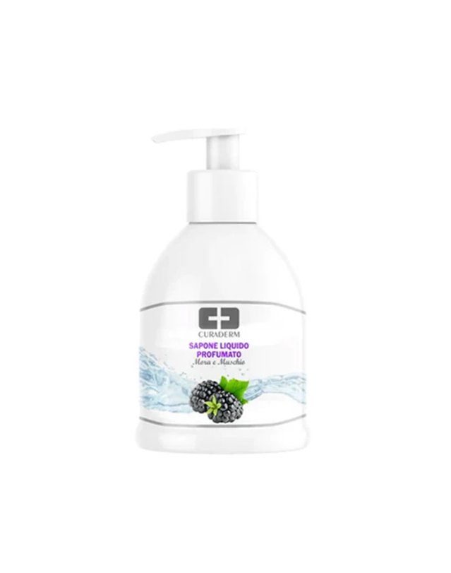 Curaderm Sapone Liquido Mani 500ml Mora Muschio Idratante Curaderm Sapone Liquido Mani 500ml Mora Muschio Idratante