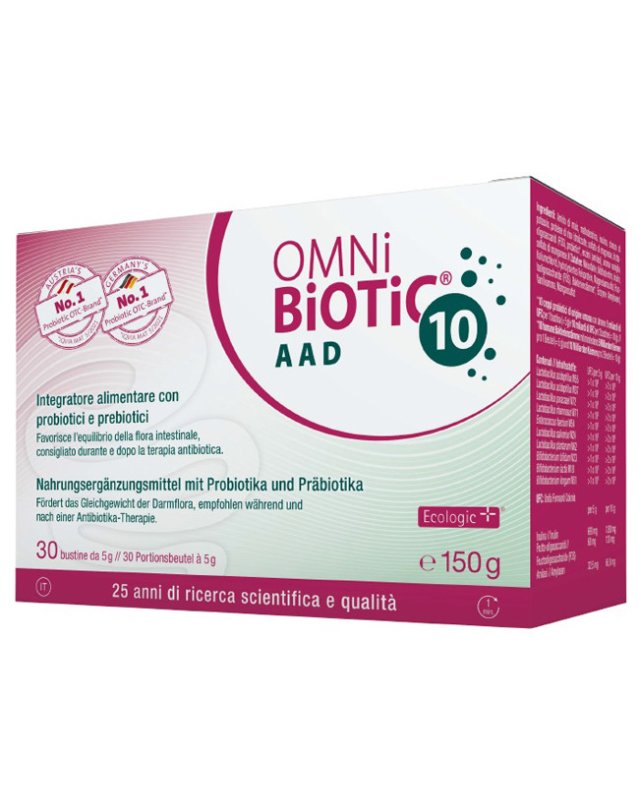 Omni Biotic 10 AAD 30 Bustine - Equilibrio Flora Intestinale Omni Biotic 10 AAD 30 Bustine - Equilibrio Flora Intestinale