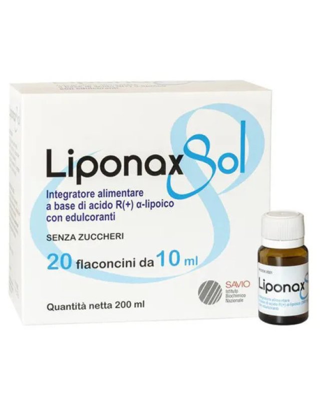 Liponax Soluzione 20 Flaconcini - Supporto Energetico e Antiossidante