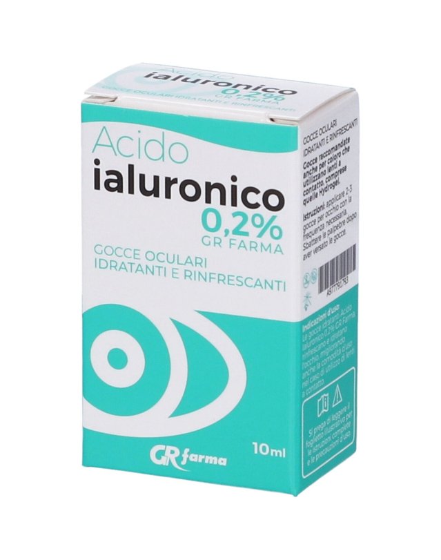 Gocce Oculari Acido Ialuronico 10ml &ndash; Idratanti per Occhi Secchi