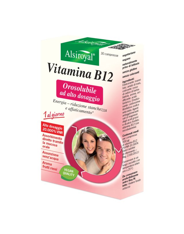 Vitamina B12 Orosolubile 30 Compresse – Energia e Riduzione della Stanchezza Vitamina B12 Orosolubile 30 Compresse – Energia e Riduzione della Stanchezza