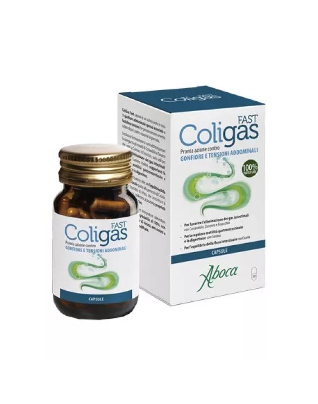 Coligas Fast 50 Capsule - Gonfiore Addominale e Digestione Coligas Fast 50 Capsule - Gonfiore Addominale e Digestione
