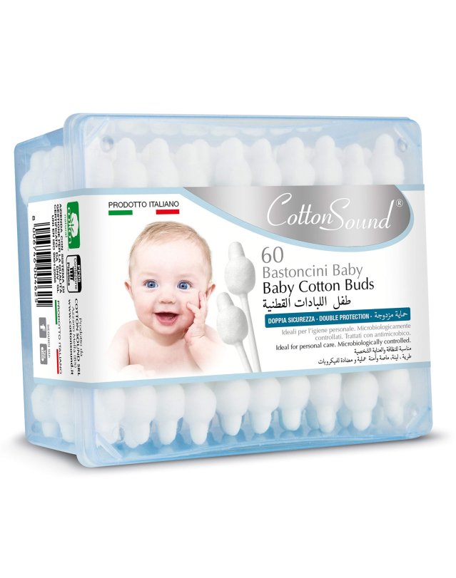 Bastoncini Cotonati Baby 60 pz – Igiene Delicata Orecchie Neonati Bastoncini Cotonati Baby 60 pz – Igiene Delicata Orecchie Neonati