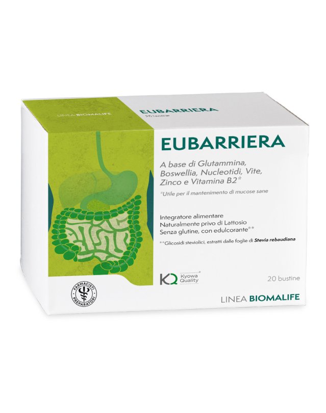 Eubarriera 20 Bustine - Funzionalità Digerente e Benessere Eubarriera 20 Bustine - Funzionalità Digerente e Benessere