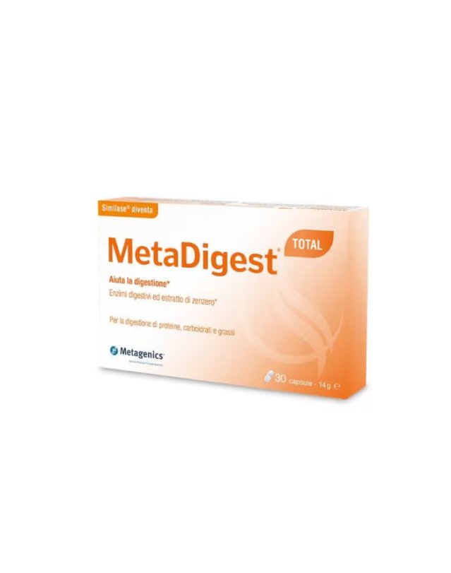 Metadigest Total 30 Capsule - Digestione Enzimatico e Gonfiore Metadigest Total 30 Capsule - Digestione Enzimatico e Gonfiore