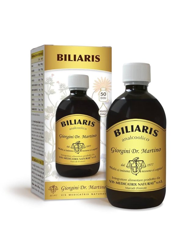 Biliaris Liquido Analcoolico 500 ml Fegato e Digestione Biliaris Liquido Analcoolico 500 ml Fegato e Digestione