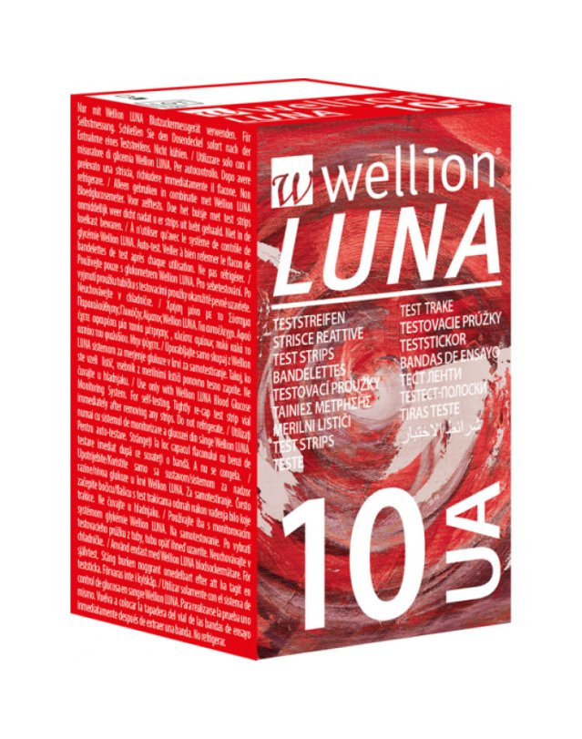 Strisce Acido Urico 10 pz – Test Sangue Capillare Wellion LUNA Strisce Acido Urico 10 pz – Test Sangue Capillare Wellion LUNA