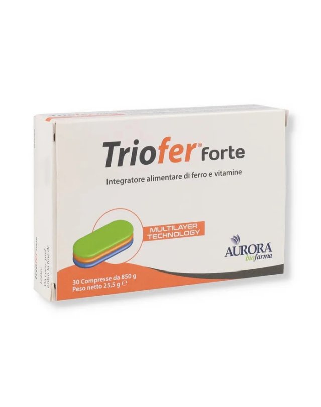 Triofer Forte 30 Compresse &ndash; Ferro e Vitamine per Gravidanza