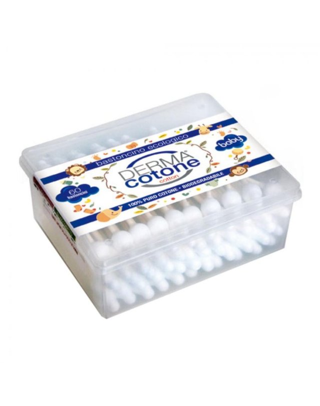 Cotton Fioc Baby 60 pz &ndash; Igiene Orecchie Bambini Biodegradabili